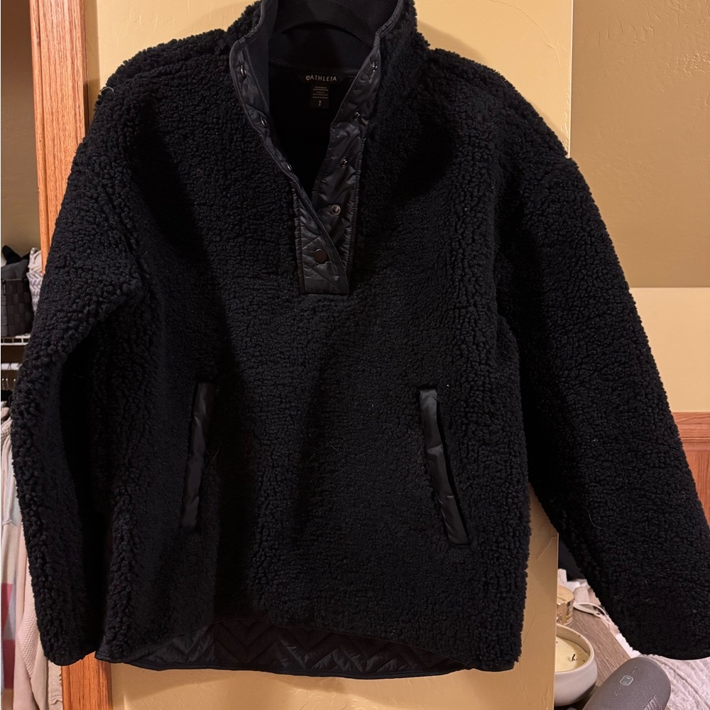 Athleta sherpa pullover sz small